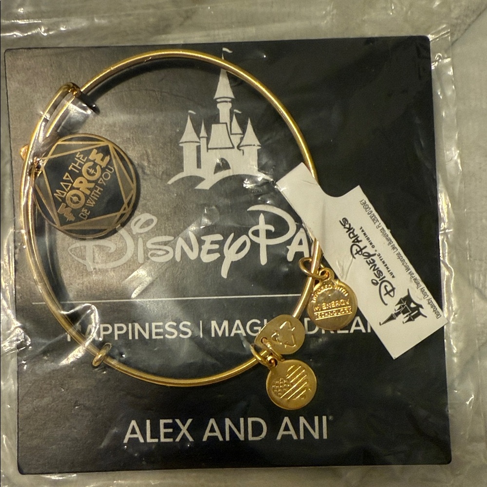 Alex and Ani Gold Charm Bangle
